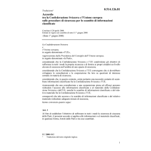 Acc. CH-UE procedure sicurezza