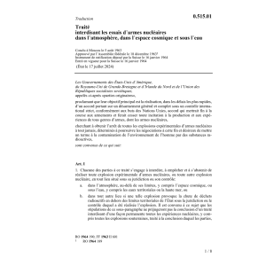 Tr. interdisant essais d'armes nucléaire