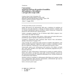 Conv. tecnica di modifica dell'ambiente