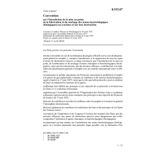 Conv. interdiction armes bactériologique
