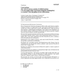 Conv. vieta armi batteriologiche