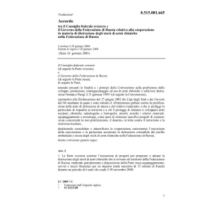 Acc.CH-Fed.Russia stock armi chimiche