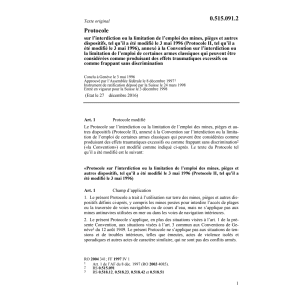Prot.interdiction,mines,pièges,armes