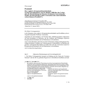 Prot. Kriegsmunitionsrückstände