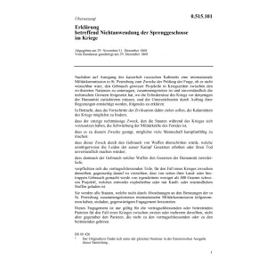 Erkl. Nichtanwendung Sprenggeschosse