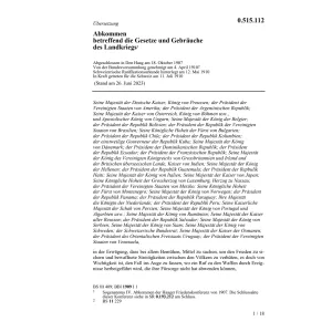 Abk. Gesetze, Gebräuche des Landkriegs