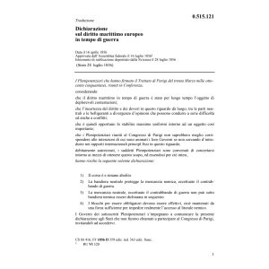 Dich. diritto marittimo europeo guerra