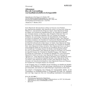 Abk. Umwandlung von Kauffahrteischiffen