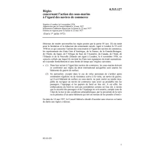 Règles action des sous marins