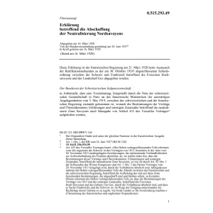 Erkl.  Abschaffung Neutral. Nordsavoyens