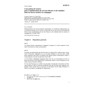 Conv de Genève forces armées en campagne