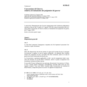 Conv. Ginevra prigionieri di guerra