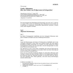 Genfer Abk. Schutz von Zivilpersonen