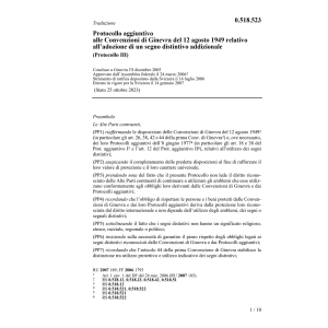 Prot.Conv. adozione segno addizionale
