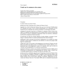 Traité commerce des armes