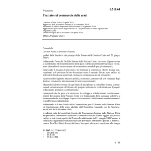 Trattato commercio delle armi
