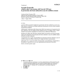 Sec.Prot.prot.beni culturali conflitto
