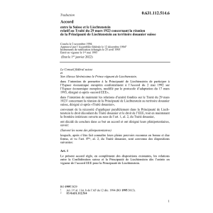 Ac. réunion au territoire douanier FL