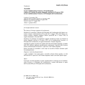 Acc. unione doganale FL