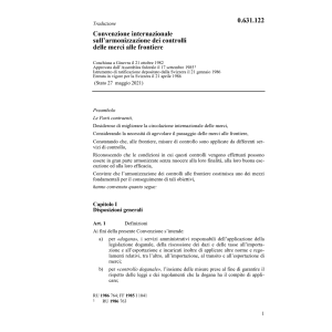 Conv. internaz. controlli delle merci
