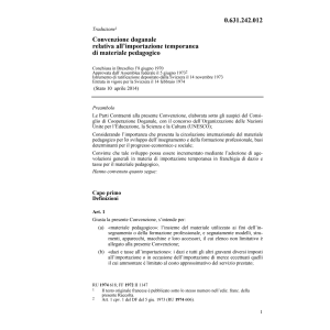 Conv. doganale materiale pedagogico