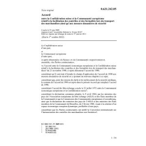 Ac CEE facilitation transp. marchandises