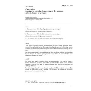 Conv. mouvement des boissons France