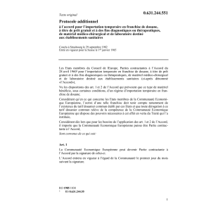 Prot. add. 29 septembre 1982
