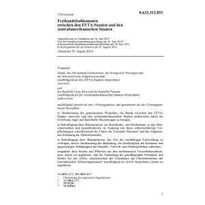 Freihandelsabk. EFTA-Staaten