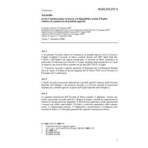 Acc CH-Rep Egitto prodotti agricoli