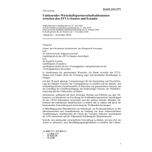Wirtschaftspartnerschaftsabk. Ecuador