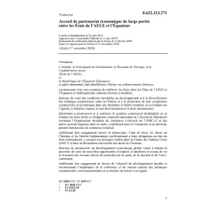Ac. partenariat économique Équateur