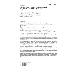 Acc. partenariato economico globale