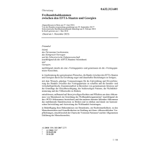 Freihandelsabkommen 27.06.16 EFTA-Staat.