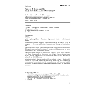Acc.libero scambio AELS-Montenegro
