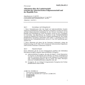 Abk. Landwirtschaft CH-Peru