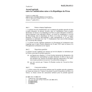 Acc. agricole CH-Pérou