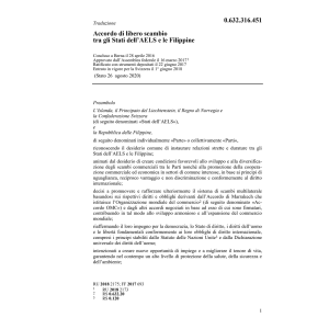 Acc. libero 28.4.16 Stati AELS Filippine