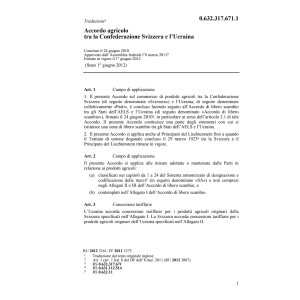 Accordo agricolo CH-Ucraina