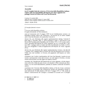 Acc. CH-I pedaggi riscossi traforo