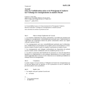 Acc. CH-Andorre matière fiscale