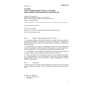 Acc. Grenada scambio inform. mat. fisc.