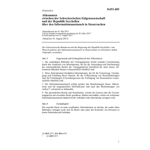 Abk. CH-Seychellen Steuersachen