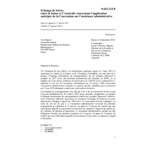 Ech. lettr. CH-AUS l'assist. administra.