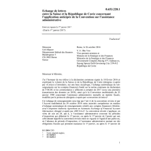 Ech. lettr. CH-KOR assist. administrati.
