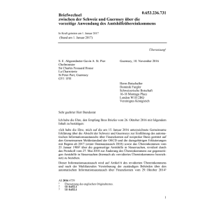 Briefw. CH-GGY Amtshilfeübereinkommen