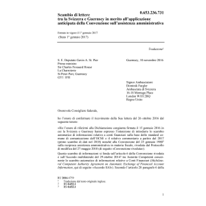 Scamb. let. CH-GGY assist. amministrati.