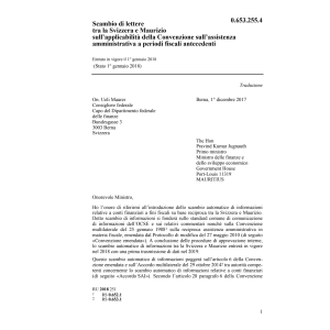 Scambio lettere 28.12.17 Svizzera Mauriz