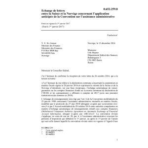 Ech. lettr. CH-NOR assist. adminstrat.