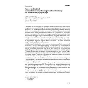 Ac. échange déclarations pays par pays